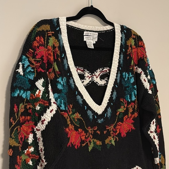 Vintage Jennifer Reed knitted by hand sweater size medium - Picture 4 of 6